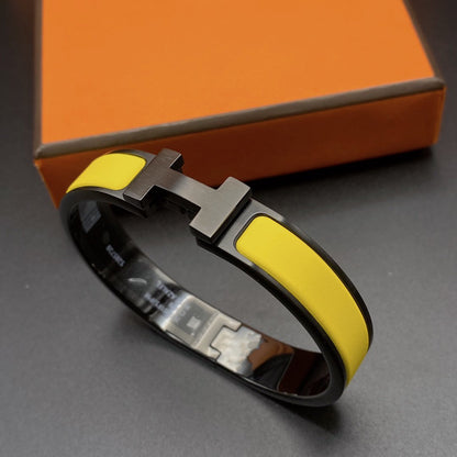 [BIJOUX]CLIC HM SO BLACK YELLOW BRACELET