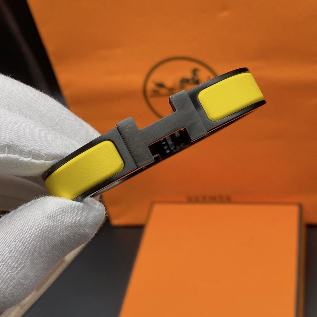 [BIJOUX]CLIC HM SO BLACK YELLOW BRACELET