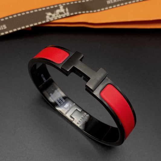 [BIJOUX]CLIC HM SO BLACK RED BRACELET