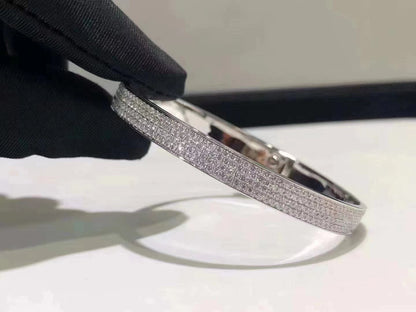[BIJOUX] BRACELET HM KELLY EN ARGENT ET ENTIÈREMENT PAVÉ DIAMANTS
