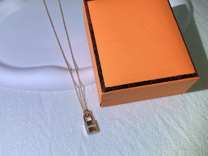 [BIJOUX]HM ADVANCED NICHE LOCK HEAD NECKLACE DIAMONDS