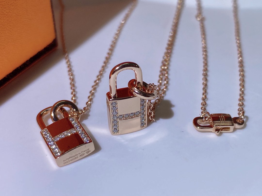 [BIJOUX]HM ADVANCED NICHE LOCK HEAD NECKLACE DIAMONDS