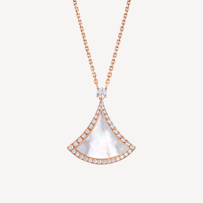 [BIJOUX] COLLIER EN OR ROSE PAVÉ DE DIAMANTS DREAM MOP