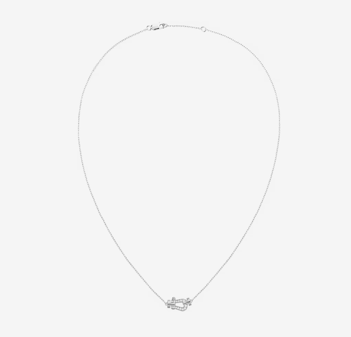 [BIJOUX] COLLIER ARGENT FORCE 10 DIAMANTS MINI MODELE