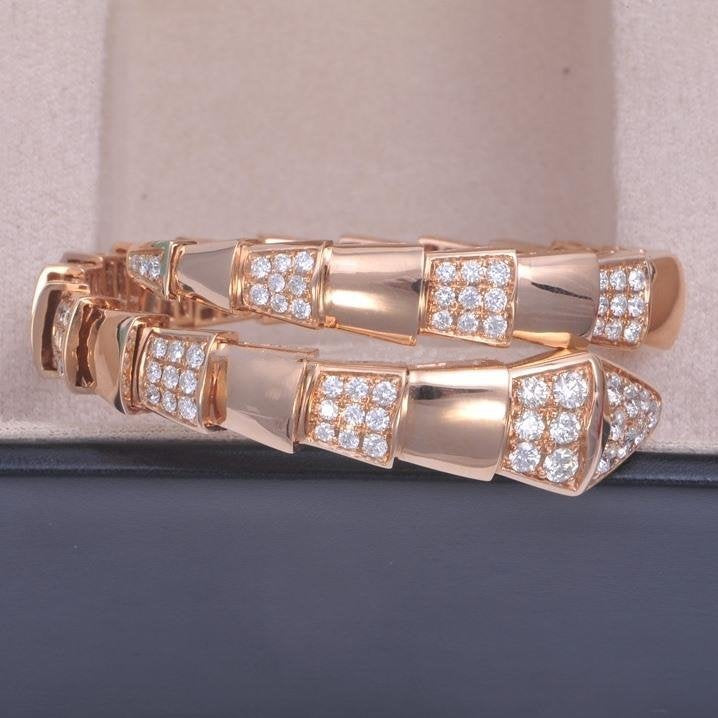 [BIJOUX]BRACELET SERPENTI OR ROSE DIAMANT