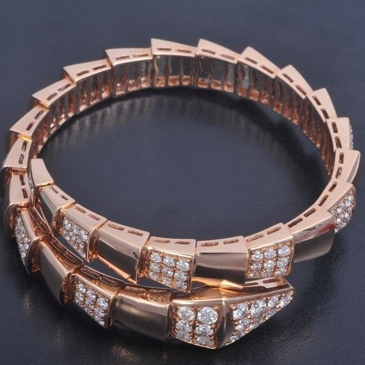 [BIJOUX]BRACELET SERPENTI OR ROSE DIAMANT