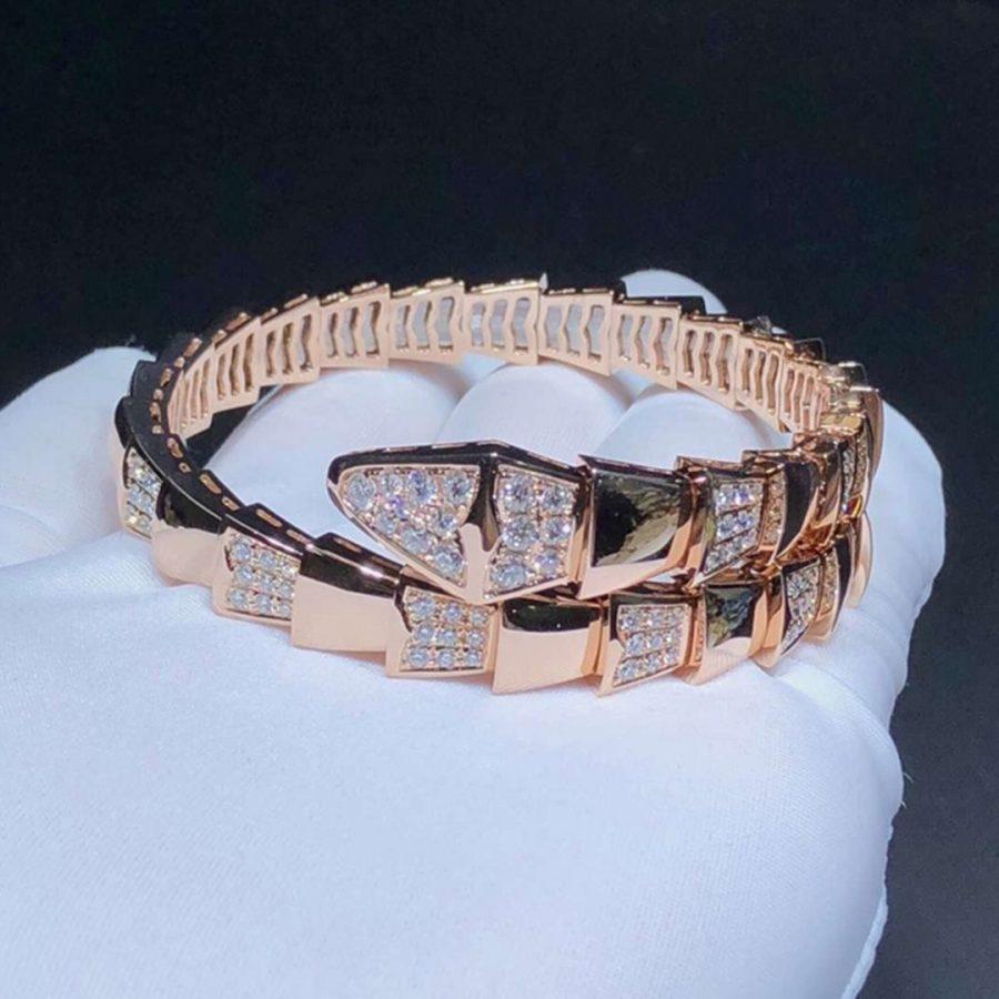 [BIJOUX]BRACELET SERPENTI OR ROSE DIAMANT