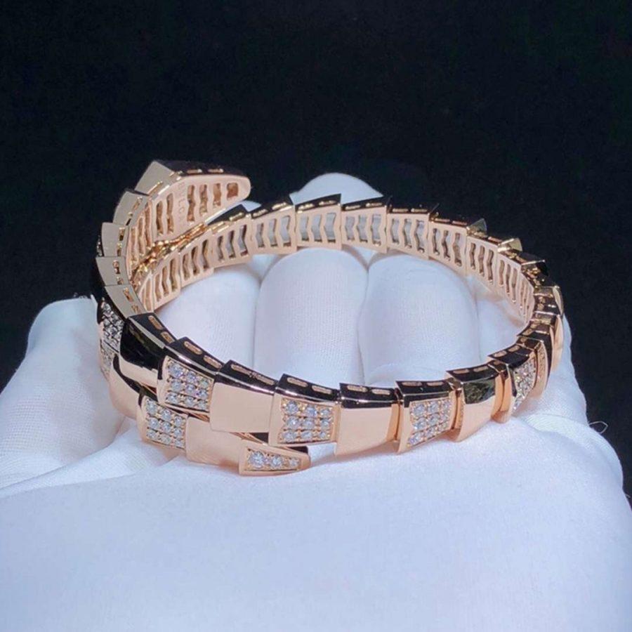 [BIJOUX]BRACELET SERPENTI OR ROSE DIAMANT