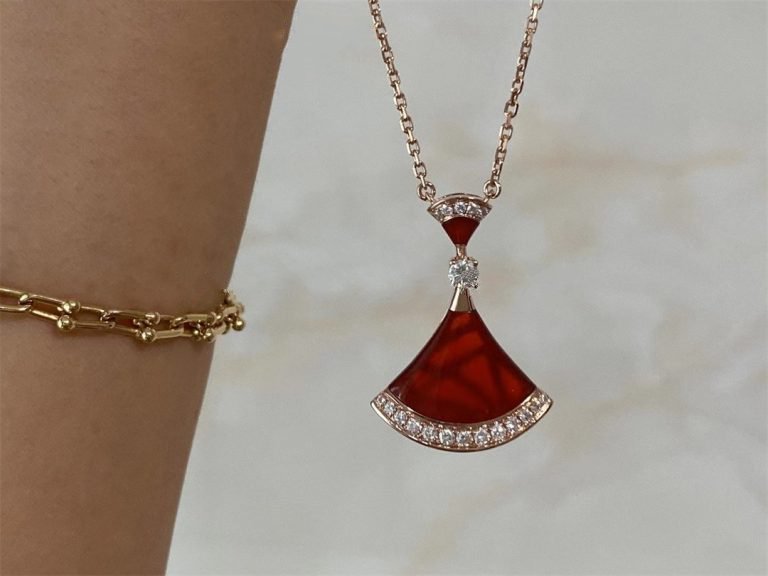 [BIJOUX]DREAM NECKLACE CARNELIAN DIAMOND