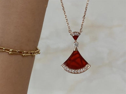 [BIJOUX]DREAM NECKLACE CARNELIAN DIAMOND