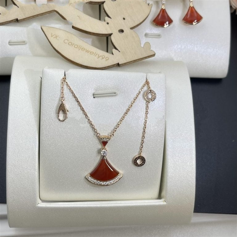 [BIJOUX]DREAM NECKLACE CARNELIAN DIAMOND