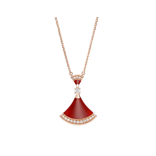 [BIJOUX]DREAM NECKLACE CARNELIAN DIAMOND