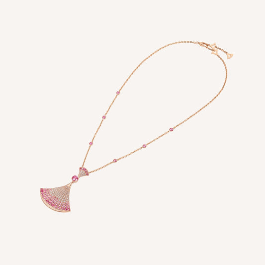 [BIJOUX] COLLIER DREAM DIAMANT OR ROSE