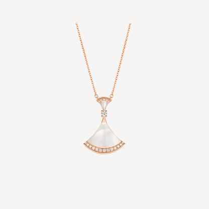 [BIJOUX] COLLIER DREAM NACRE OR ROSE DIAMANT