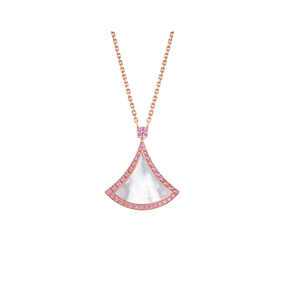 [BIJOUX] COLLIER DREAM NACRE DIAMANT ROSE