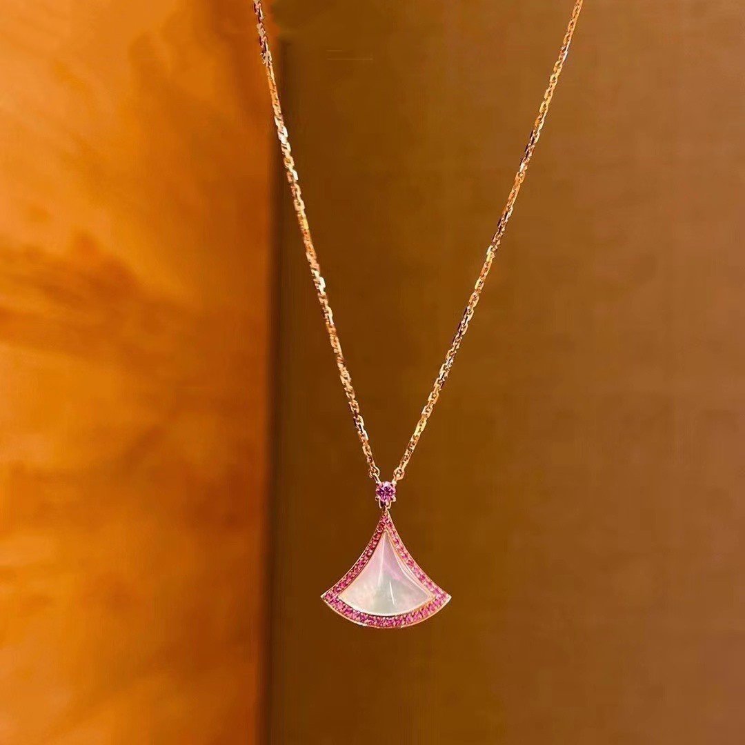 [BIJOUX] COLLIER DREAM NACRE DIAMANT ROSE