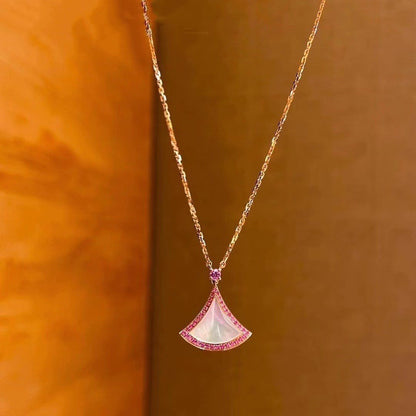 [BIJOUX] COLLIER DREAM NACRE DIAMANT ROSE