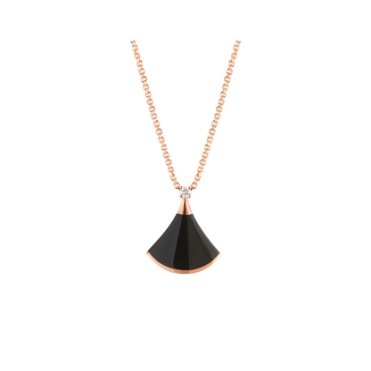[BIJOUX] COLLIER DE RÊVE ONYX 1 DIAMANT