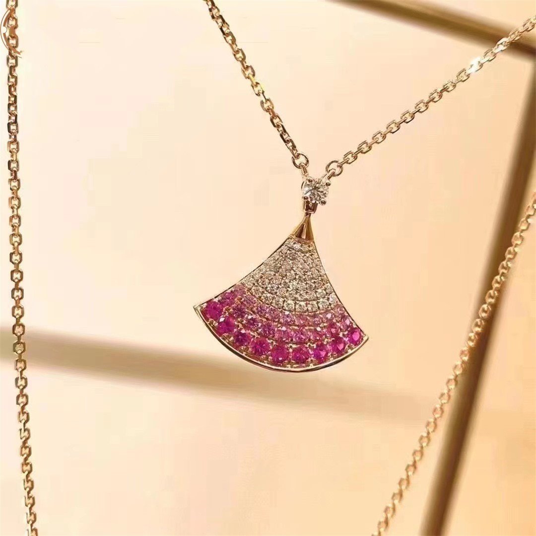 [BIJOUX] COLLIER DREAM OR ROSE DIAMANT ROSE