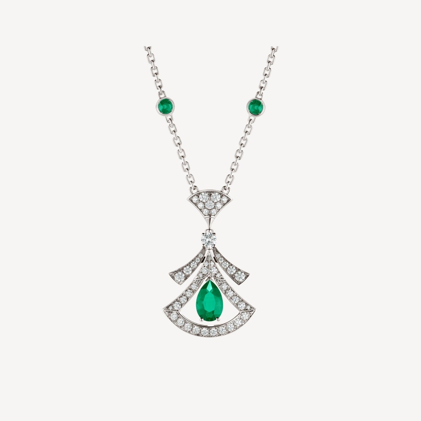 [BIJOUX] COLLIER DE RÊVE MALACHITE DIAMANT ARGENT