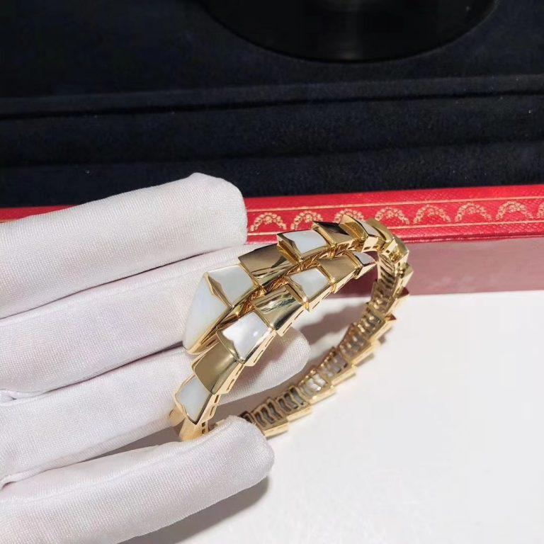 [BIJOUX]BRACELET SERPENTI NACRE OR