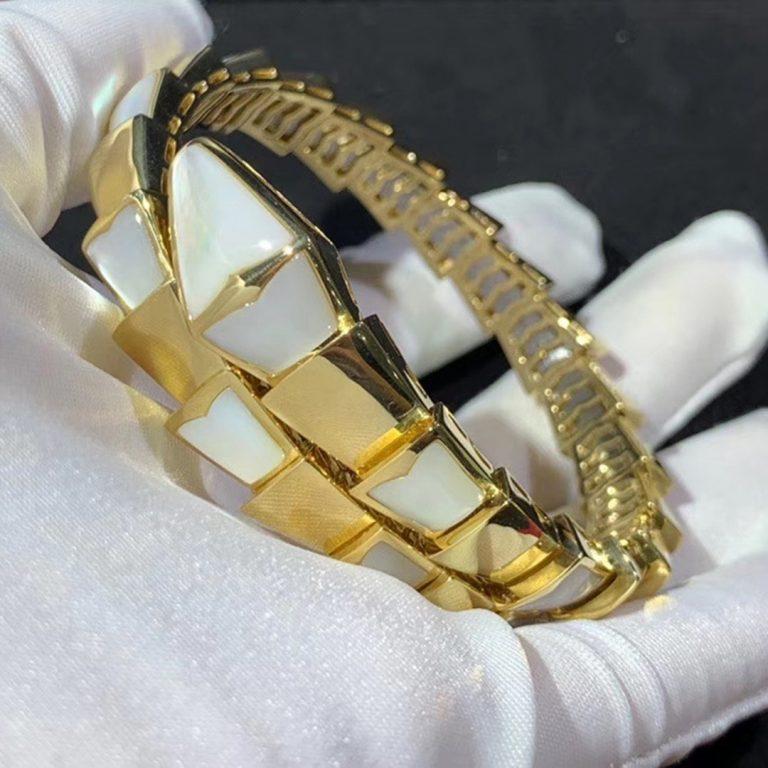 [BIJOUX]BRACELET SERPENTI NACRE OR