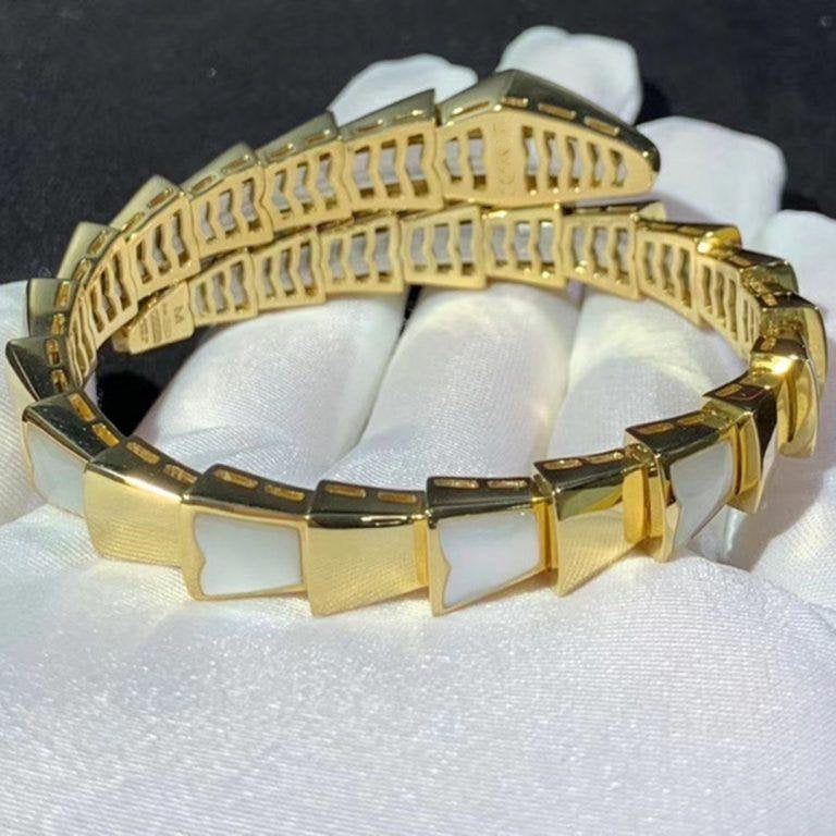 [BIJOUX]BRACELET SERPENTI NACRE OR