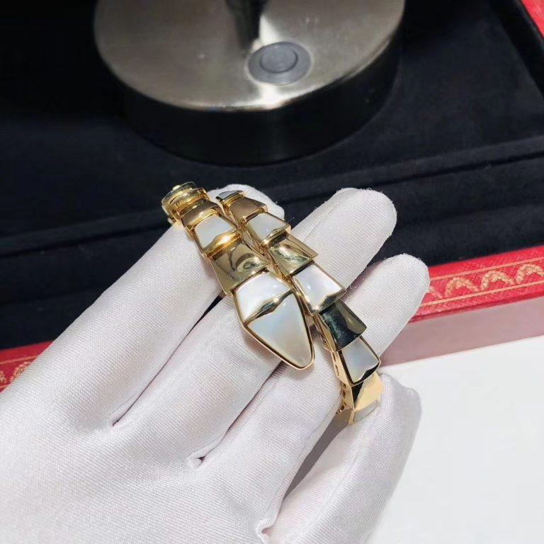 [BIJOUX]BRACELET SERPENTI NACRE OR
