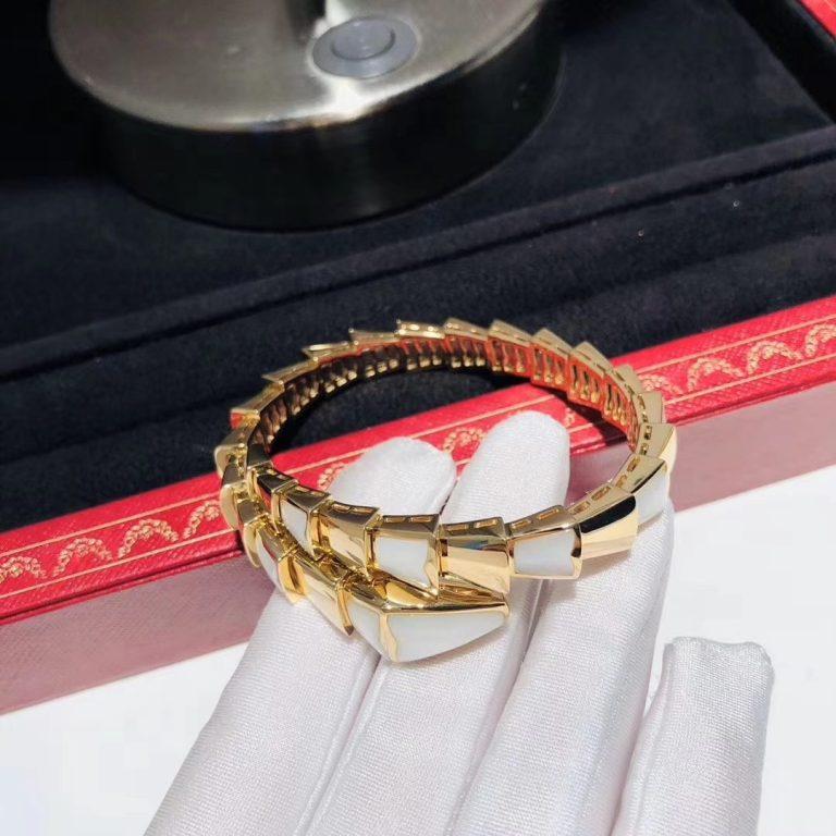 [BIJOUX]BRACELET SERPENTI NACRE OR
