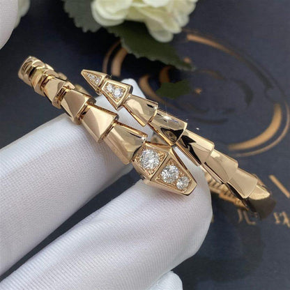 [BIJOUX]BRACELET SERPENTI DIAMANTS OR ROSE