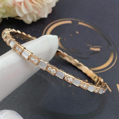[BIJOUX]BRACELET SERPENTI OR ROSE NACRE DIAMANT