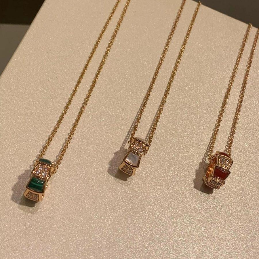 [BIJOUX]COLLIER DIAMANTS SERPENTI PÉDANT