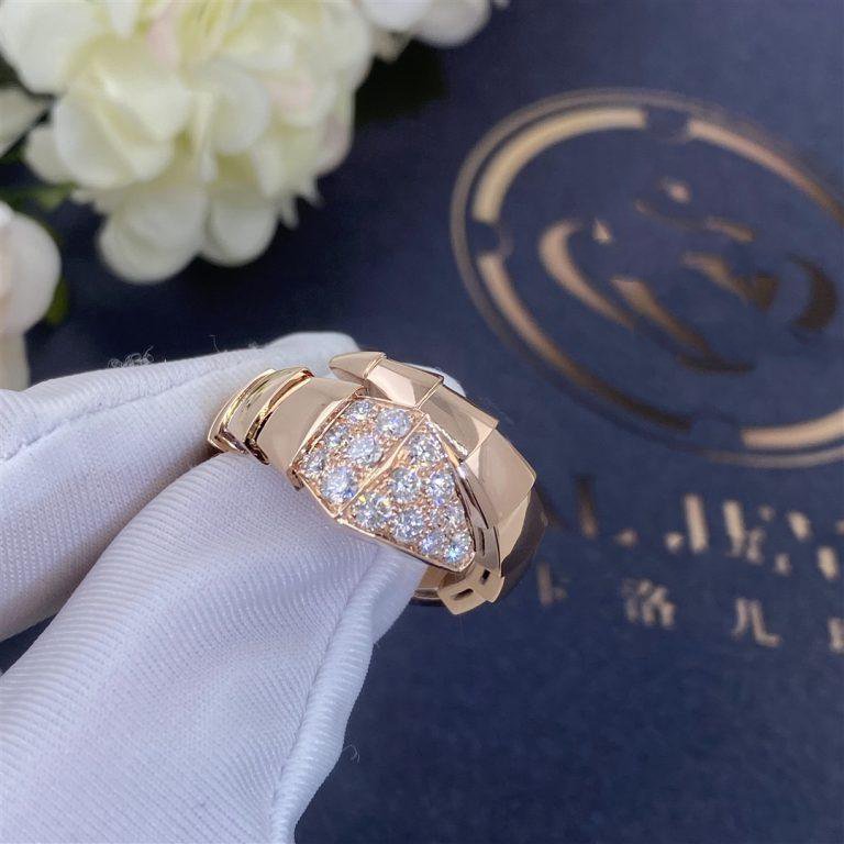 [BIJOUX]SERPENTI RING PINK GOLD DIAMOND