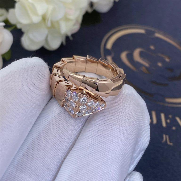 [BIJOUX]SERPENTI RING PINK GOLD DIAMOND