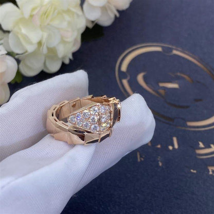 [BIJOUX]SERPENTI RING PINK GOLD DIAMOND