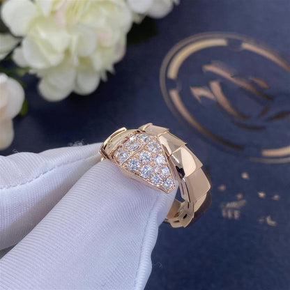 [BIJOUX]SERPENTI RING PINK GOLD DIAMOND
