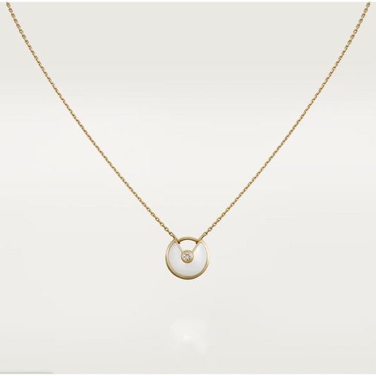 [BIJOUX]AMULETTE ROSE GOLD MOP NECKLACE