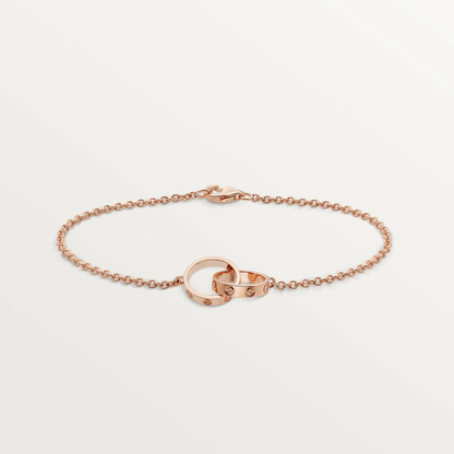 [BIJOUX]BRACELET AMOUR DOUBLE ANNEAU