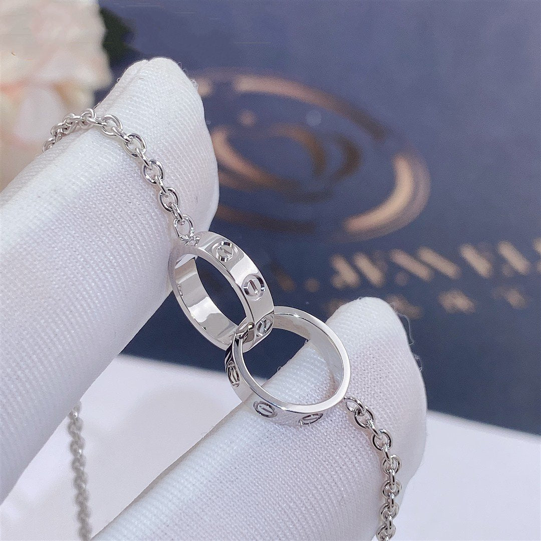 [BIJOUX]BRACELET AMOUR DOUBLE ANNEAU