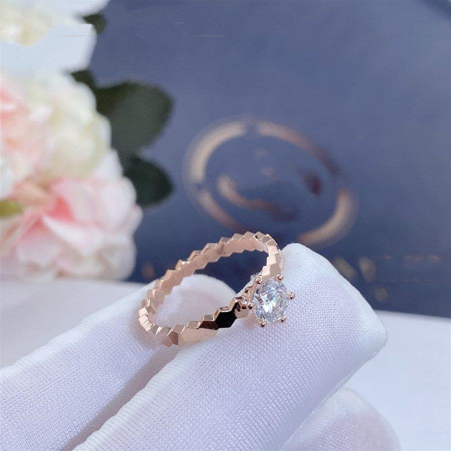 [BIJOUX]BAGUE BEE LOVE OR ROSE 1 DIAMANT