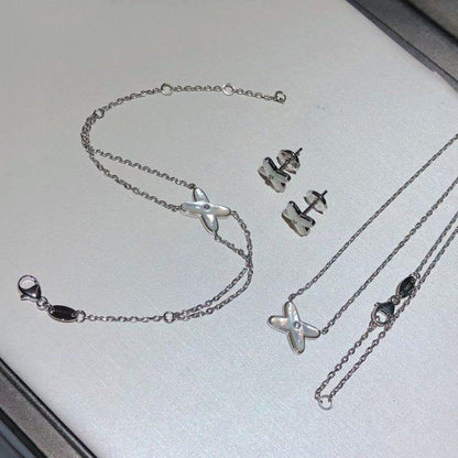 [BIJOUX]JEUX ブレスレット ホワイト モップ シルバー 1 ダイヤモンド