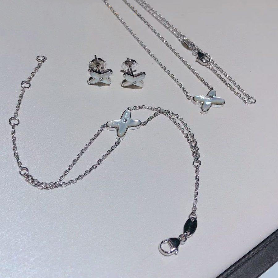 [BIJOUX]JEUX ブレスレット ホワイト モップ シルバー 1 ダイヤモンド