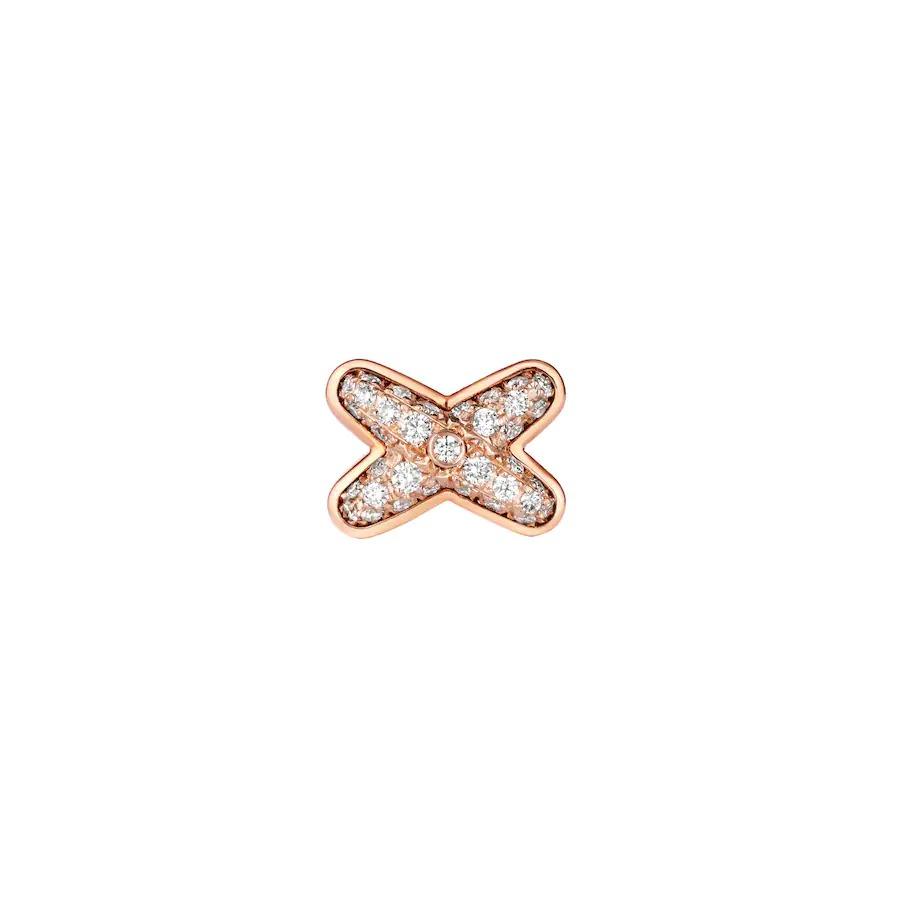 [BIJOUX]JEUX DE PINK GOLD DIAMOND EARRINGS