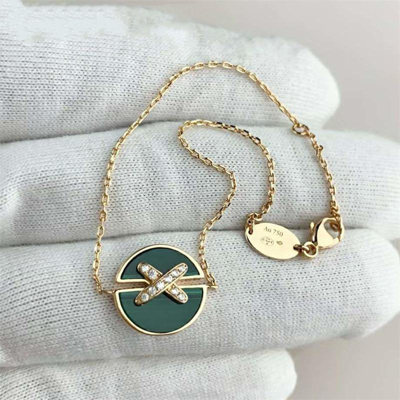 [BIJOUX]JEUX DE BRACELET MALACHITE PINK GOLD DIAMONDS