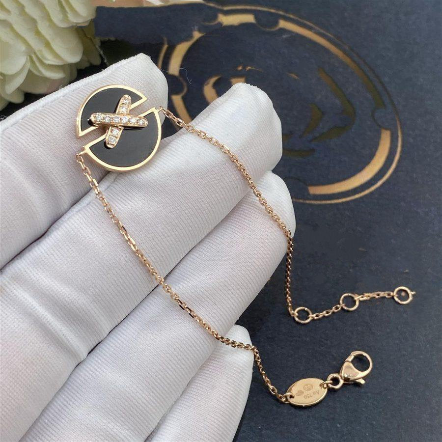 [BIJOUX]JEUX DE BRACELET ONYX OR ROSE DIAMANT
