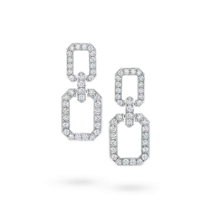[BIJOUX]LINKS MEDIUM EARRINGS DIAMOND