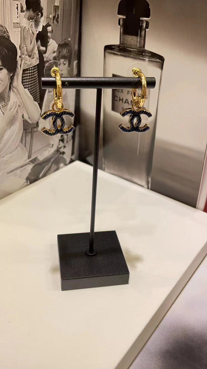 [Personalized] CC PENDANT EARRINGS