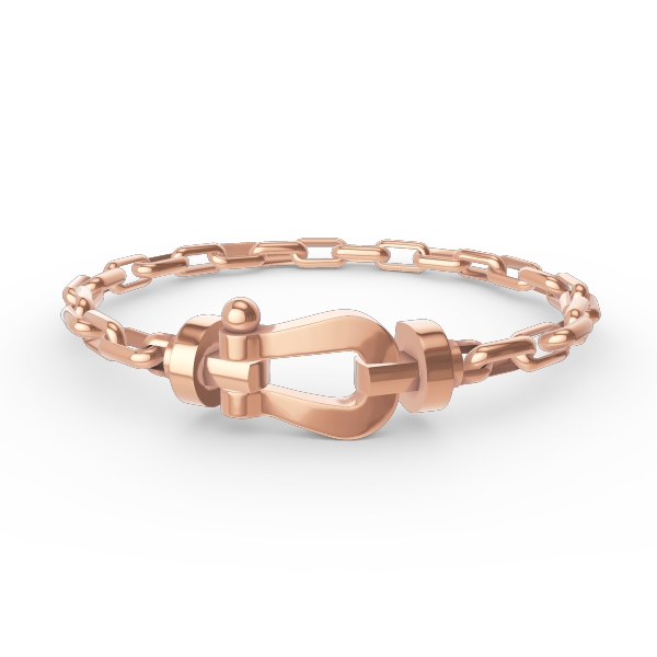 [BIJOUX]FORCE LARGE HORSESHOE CLASP  METAL BRACELET