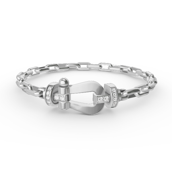 [BIJOUX]FORCE LARGE HORSESHOE CLASP  METAL BRACELET