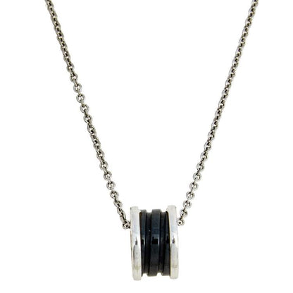 [BIJOUX] COLLIER ARGENT CÉRAMIQUE NOIRE ZÉRO 1